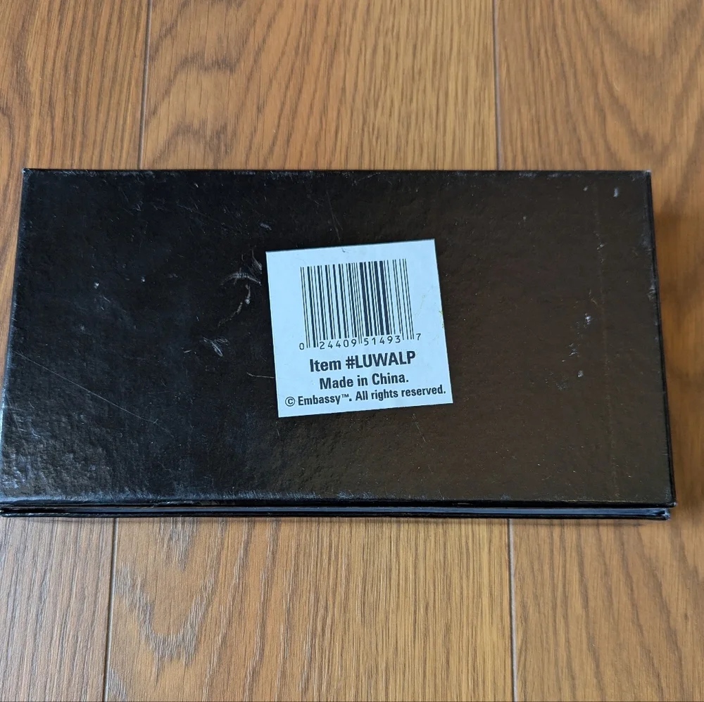 Embassy Trifold Wallet Black New with Tags Original Box